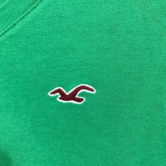 Hollister Girls S Green V-neckline Long Sleeves Pullover Top Blouse - Picture 5 of 14